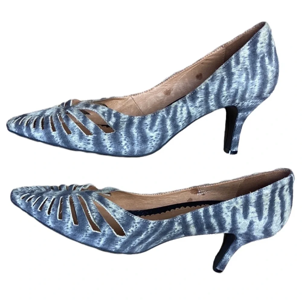 Jeffrey Campbell for Free People animal  print cutout heels Size 9